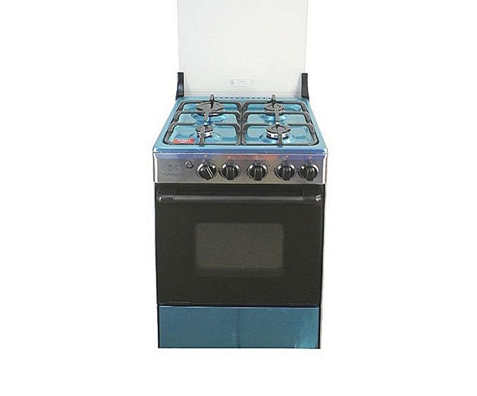 50 x 50m PROTECH 4 BURNERS GAS COOKER OVEN + GRIL SILVER